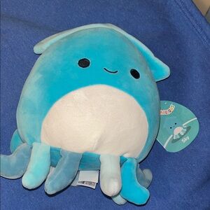 Squishmallows Sky Blue and White Octopus Plush